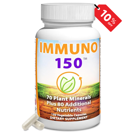 Immuno 150 – Immune Support with 70 Plant Minerals | 150 Veggie Capsules