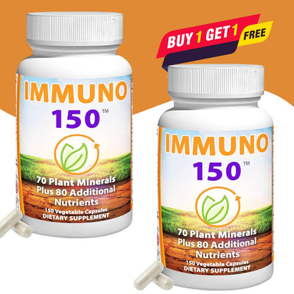 Immuno Daily Immune Support Supplement | 150 Capsule Formula